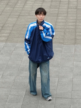 「adidas（アディダス）のアイテム（ジャケット/アウター）」を使った、Tsuguya/KwonSayaさん（メンズ・175cm）の春コーディネート