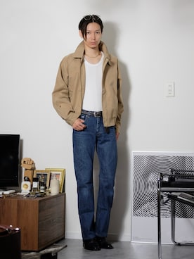 「アイテム（ブルゾン）」を使った、Tsuguya/KwonSayaさん（メンズ・175cm）の夏コーディネート
