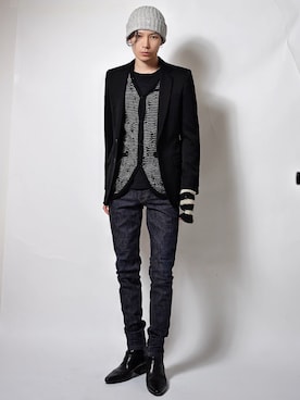 「CELINE（セリーヌ）のアイテム」を使った、Tsuguya/KwonSayaさん（メンズ・176cm）の春コーディネート