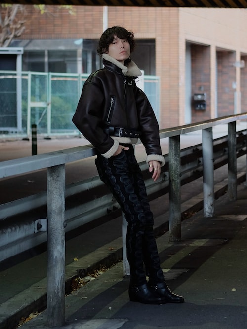 HYSTERIC GLAMOURのアイテムを使った「ムートンジャケット」の人気