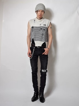 「CELINE（セリーヌ）のアイテム」を使った、Tsuguya/KwonSayaさん（メンズ・176cm）の春コーディネート