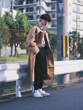 「BW SPORT（ビーダブルスポーツ）のアイテム」を使った、Tsuguya/KwonSayaさん（メンズ・174cm）の秋コーディネート