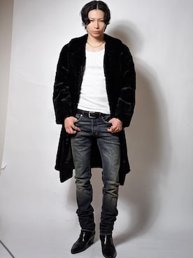 Tsuguya/KwonSayaさん（メンズ・175cm）の冬コーディネート