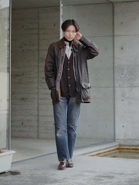 Tsuguya/KwonSayaさん（メンズ・174cm）の冬コーディネート