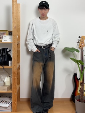 「Bleme（ブレム）のアイテム（Tシャツ/カットソー）」を使った、Tsuguya/KwonSayaさん（メンズ・175cm）の夏コーディネート