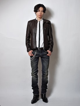 Tsuguya/KwonSayaさん（メンズ・175cm）の冬コーディネート