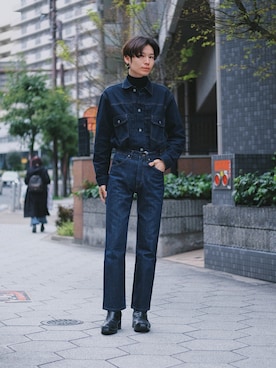 「UNIQLO（ユニクロ）のアイテム（ブルゾン）」を使った、Tsuguya/KwonSayaさん（メンズ・174cm）の春コーディネート