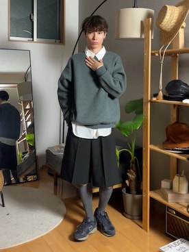 「ADAM ET ROPE'（アダムエロペ）のアイテム」を使った、Tsuguya/KwonSayaさん（メンズ・175cm）の夏コーディネート