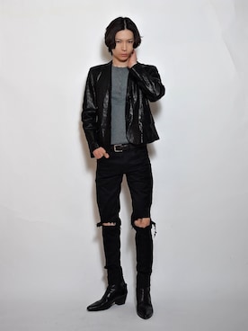 「Calvin Klein（カルバン・クライン）のアイテム」を使った、Tsuguya/KwonSayaさん（メンズ・176cm）の春コーディネート