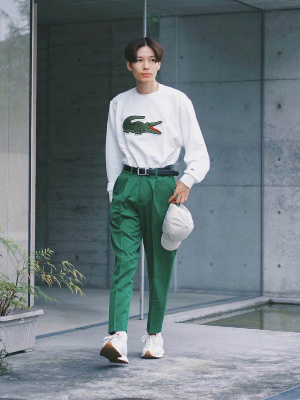 【LACOSTE × BEAMS】別注 Big Croco Crew Sweat LACOSTE（ラコステ）の「LACOSTE × BEAMS / 別注 Big Croco Crew