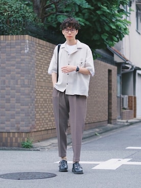 「KANGOL（カンゴール）のアイテム」を使った、Tsuguya/KwonSayaさん（メンズ・174cm）の夏コーディネート