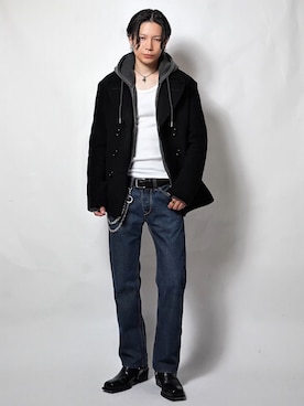 「DSQUARED2（ディースクエアード）のアイテム」を使った、Tsuguya/KwonSayaさん（メンズ・176cm）の秋コーディネート