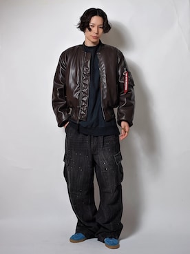 「Bleme（ブレム）のアイテム」を使った、Tsuguya/KwonSayaさん（メンズ・176cm）の春コーディネート