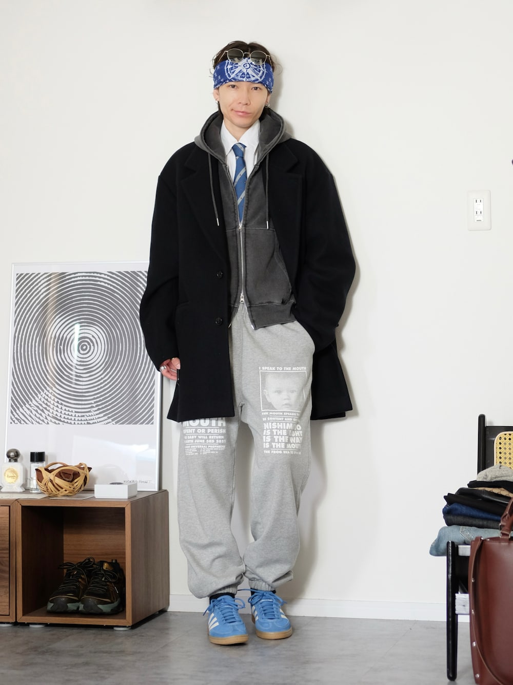 NISHIMOTO IS THE MOUTHブラック モッズコート NISHIMOTO IS THE MOUTHブラック モッズコート（NISHIMOTO IS