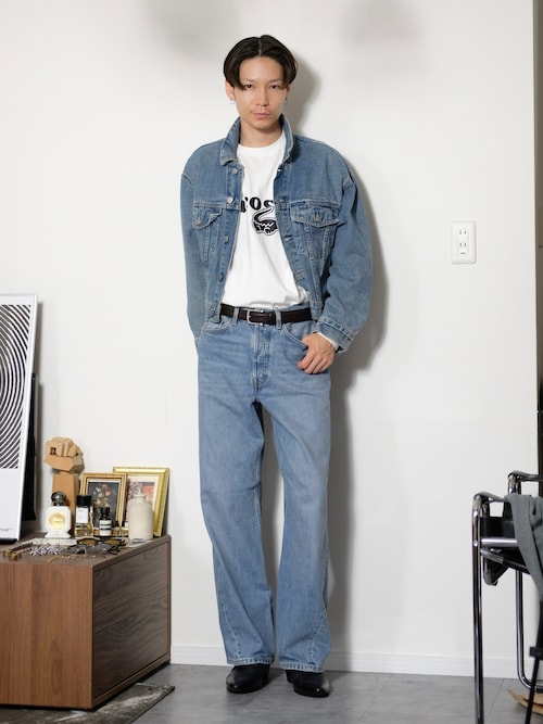 セール】FACADEジーンズ-フルレングスストレート（デニムパンツ）｜COS