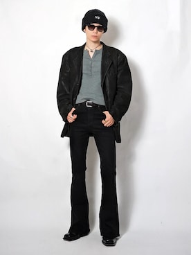 「DSQUARED2（ディースクエアード）のアイテム」を使った、Tsuguya/KwonSayaさん（メンズ・176cm）の秋コーディネート