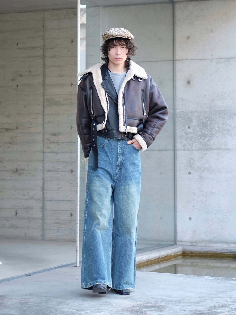 MASONPRINCE ブラック ブーツカットデニム M.P Studios ブーツカット