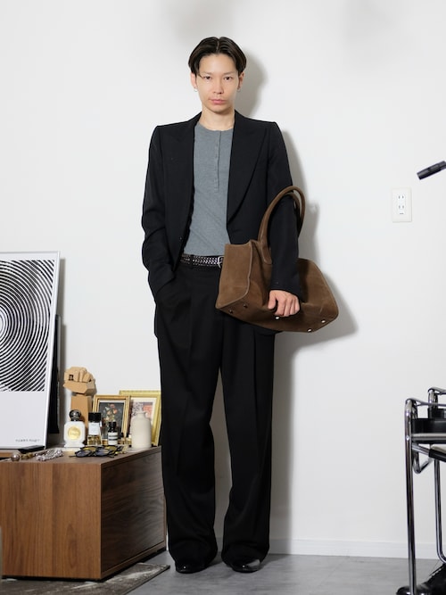 スモールスタジオボウリングバッグ - レザー（ビジネスバッグ