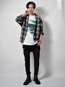 「FOG ESSENTIALS（エフオージーエッセンシャルズ）のアイテム」を使った、Tsuguya/KwonSayaさん（メンズ・176cm）の春コーディネート