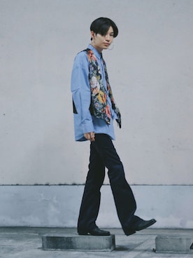 「H&M（エイチ・アンド・エム）のアイテム」を使った、Tsuguya/KwonSayaさん（メンズ・174cm）の秋コーディネート