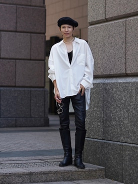 「HOLY IN CODE（ホーリーインコード）のアイテム」を使った、Tsuguya/KwonSayaさん（メンズ・175cm）の秋コーディネート