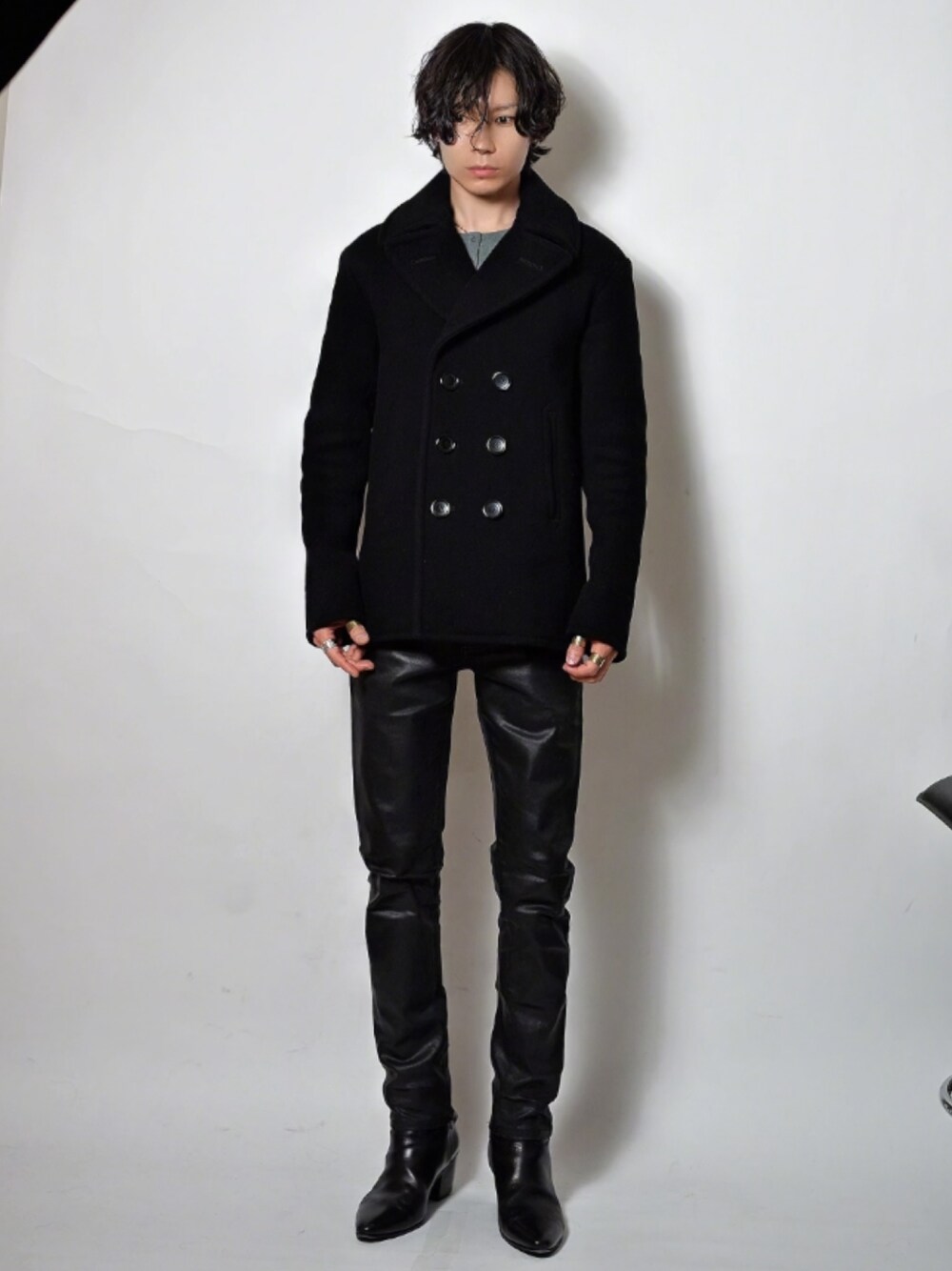 LAD Musician ピーコート LAD MUSICIANのピーコートを使った人気ファッションコーディネート - WEAR