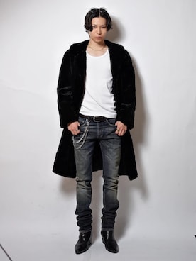 Tsuguya/KwonSayaさん（メンズ・175cm）の冬コーディネート