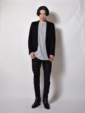 「CELINE（セリーヌ）のアイテム」を使った、Tsuguya/KwonSayaさん（メンズ・176cm）の春コーディネート