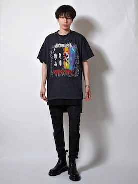 「Dr. Martens（ドクターマーチン）のアイテム」を使った、Tsuguya/KwonSayaさん（メンズ・176cm）の春コーディネート
