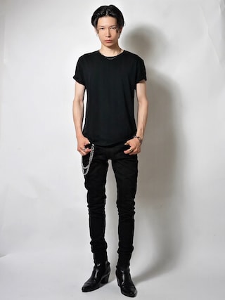 「soerte(ソエルテ)の10way combination necklace & wallet chain/コンビネーション ネックレス・ウォレットチェーン(ウォレットチェーン)」を使った、Tsuguya/KwonSayaさん(メンズ・176cm)の夏コーディネート