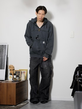 「アイテム（キャミソール）」を使った、Tsuguya/KwonSayaさん（メンズ・175cm）の秋コーディネート