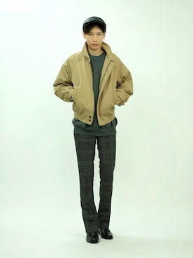 「ADAM ET ROPE'（アダムエロペ）のアイテム」を使った、Tsuguya/KwonSayaさん（メンズ・175cm）の秋コーディネート
