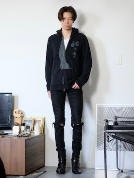 「アイテム（キャミソール）」を使った、Tsuguya/KwonSayaさん（メンズ・175cm）の秋コーディネート