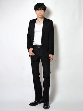 「DSQUARED2（ディースクエアード）のアイテム」を使った、Tsuguya/KwonSayaさん（メンズ・176cm）の秋コーディネート