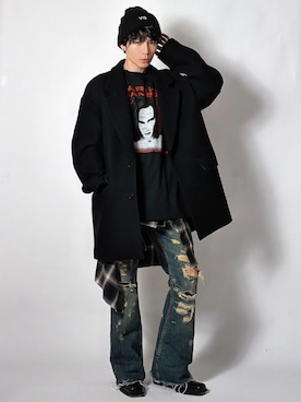 「Y-3(ワイスリー)のアイテム」を使った、Tsuguya/KwonSayaさん(メンズ・176cm)の秋コーディネート