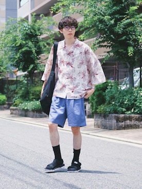 「COOLなこのコが仲間入り」｜「アイテム（その他）」を使った、Tsuguya/KwonSayaさん（メンズ・174cm）の夏コーディネート