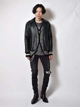 「CELINE（セリーヌ）のアイテム」を使った、Tsuguya/KwonSayaさん（メンズ・176cm）の春コーディネート