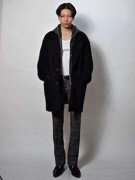 「アイテム（キャミソール）」を使った、Tsuguya/KwonSayaさん（メンズ・175cm）の秋コーディネート