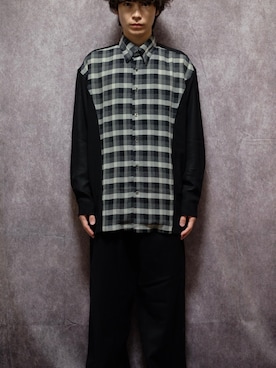「Yohji Yamamoto（ヨウジヤマモト）のアイテム」を使った、Tsuguya/KwonSayaさん（メンズ・174cm）の冬コーディネート