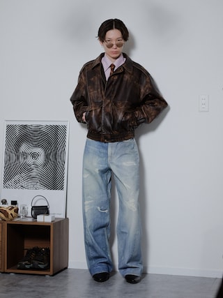 ジャケット・アウター ASCLO Vintage Aviation Flight Jumper ASCLO（エジュクロ）の「ASCLO 3 TAP Vintage Aviation Flight