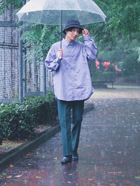 「GU（ジーユー）のアイテム（帽子）」を使った、Tsuguya/KwonSayaさん（メンズ・174cm）の夏コーディネート