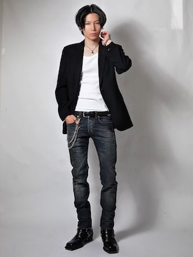 「PHILIPPE AUDIBERT（フィリップ オーディベール）のアイテム」を使った、Tsuguya/KwonSayaさん（メンズ・176cm）の秋コーディネート