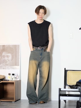 「アイテム（ブーツ）」を使った、Tsuguya/KwonSayaさん（メンズ・175cm）の夏コーディネート