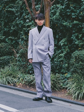 「th（ティー エイチ）のアイテム（ジャケット/アウター）」を使った、Tsuguya/KwonSayaさん（メンズ・174cm）の冬コーディネート