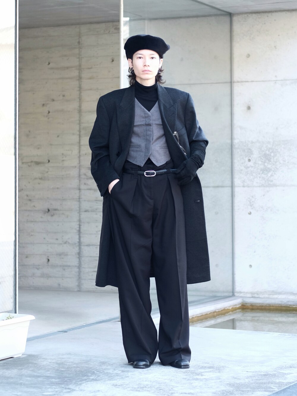 DRIES VAN NOTEN ネイビーアームウォーマー 24aw DRIES VAN NOTEN ネイビーアームウォーマー 24aw