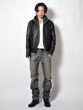 「DSQUARED2（ディースクエアード）のアイテム」を使った、Tsuguya/KwonSayaさん（メンズ・176cm）の秋コーディネート