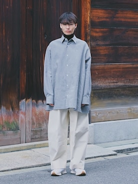 「th（ティー エイチ）のアイテム（トップス）」を使った、Tsuguya/KwonSayaさん（メンズ・174cm）の冬コーディネート