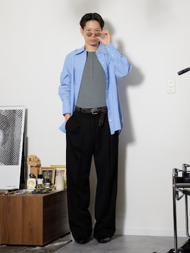 「アイテム（その他トップス）」を使った、Tsuguya/KwonSayaさん（メンズ・175cm）の秋コーディネート