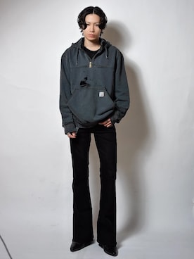 「CELINE（セリーヌ）のアイテム」を使った、Tsuguya/KwonSayaさん（メンズ・175cm）の冬コーディネート