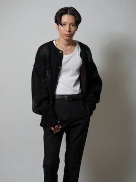 「アイテム（キャミソール）」を使った、Tsuguya/KwonSayaさん（メンズ・175cm）の秋コーディネート